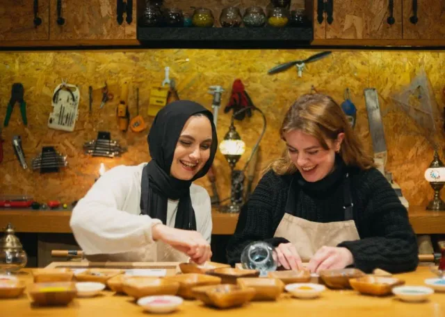 Traditional Turkish Mosaic Lamp Workshop