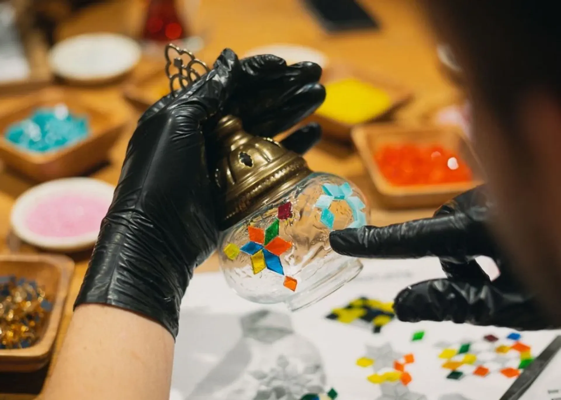 Traditional Turkish Mosaic Lamp Workshop