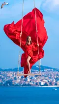 Rooftop Galata: фотосессия Flying Dress