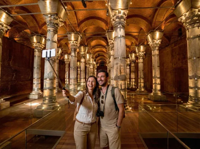 Entrée coupe-file à la Citerne Serefiye (Theodosius) avec audioguide