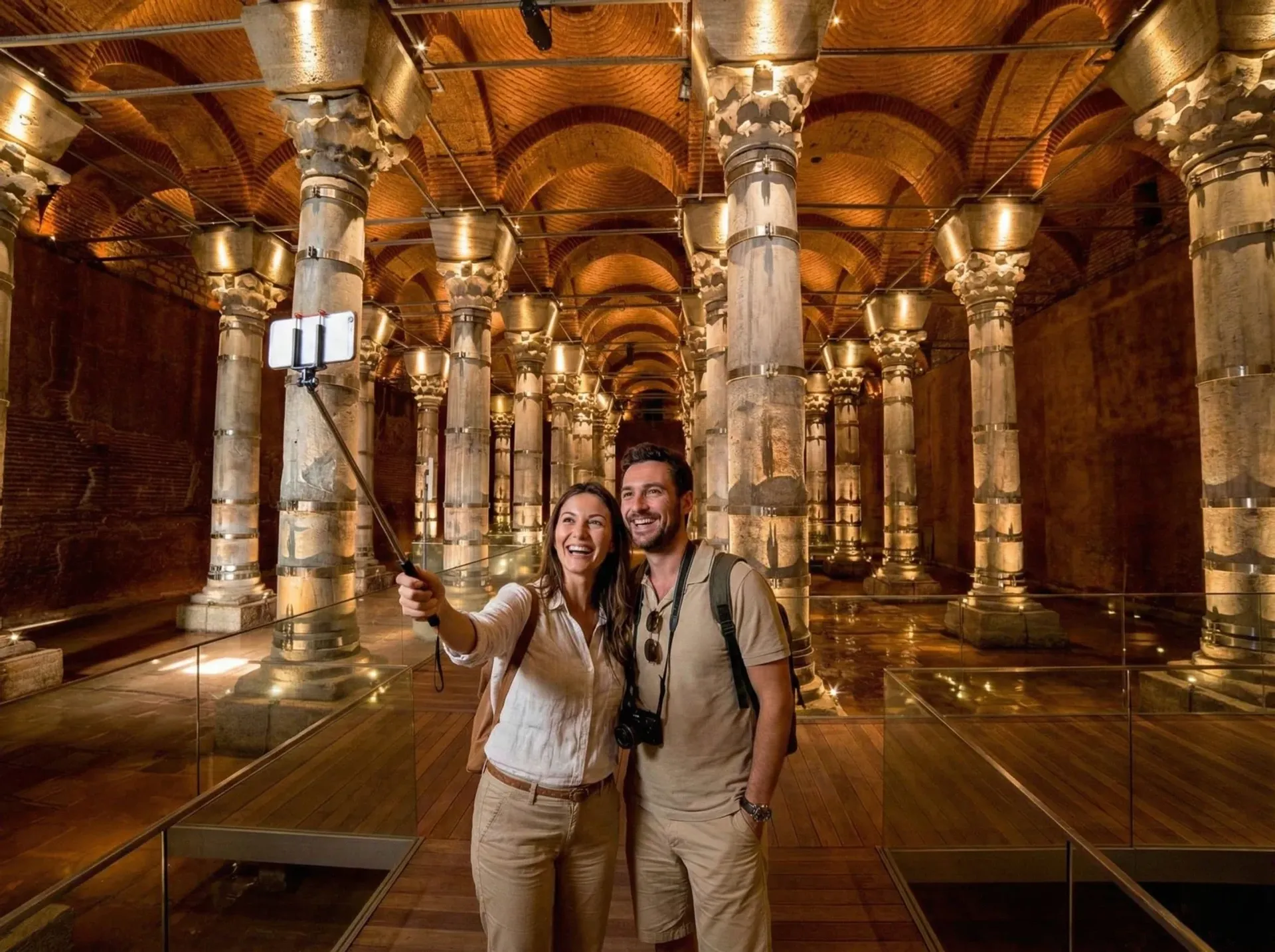 Entrée coupe-file à la Citerne Serefiye (Theodosius) avec audioguide